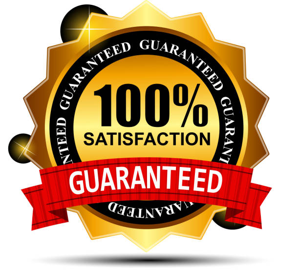 100% satisfaction label
